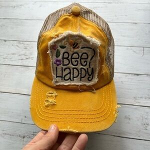 C.C Criss-Cross
Elastic Band Distressed Embroidered hat